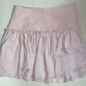 Banana Republic ballet pink ruffle chiffon skirt